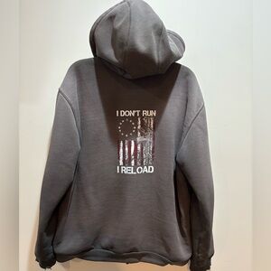 Carhartt Dark black distressed grunge Zip-Up Hoodie Vintage